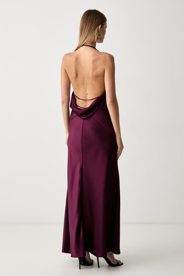 Odzież Bardot sukienka rozkloszowana CITRINE 60400DB bordowy