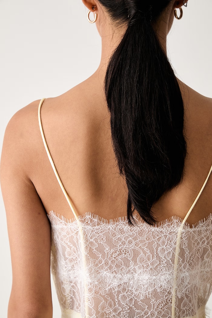 Bardot φόρεμα lingerie από βισκόζη TARYN 60508DB κίτρινο