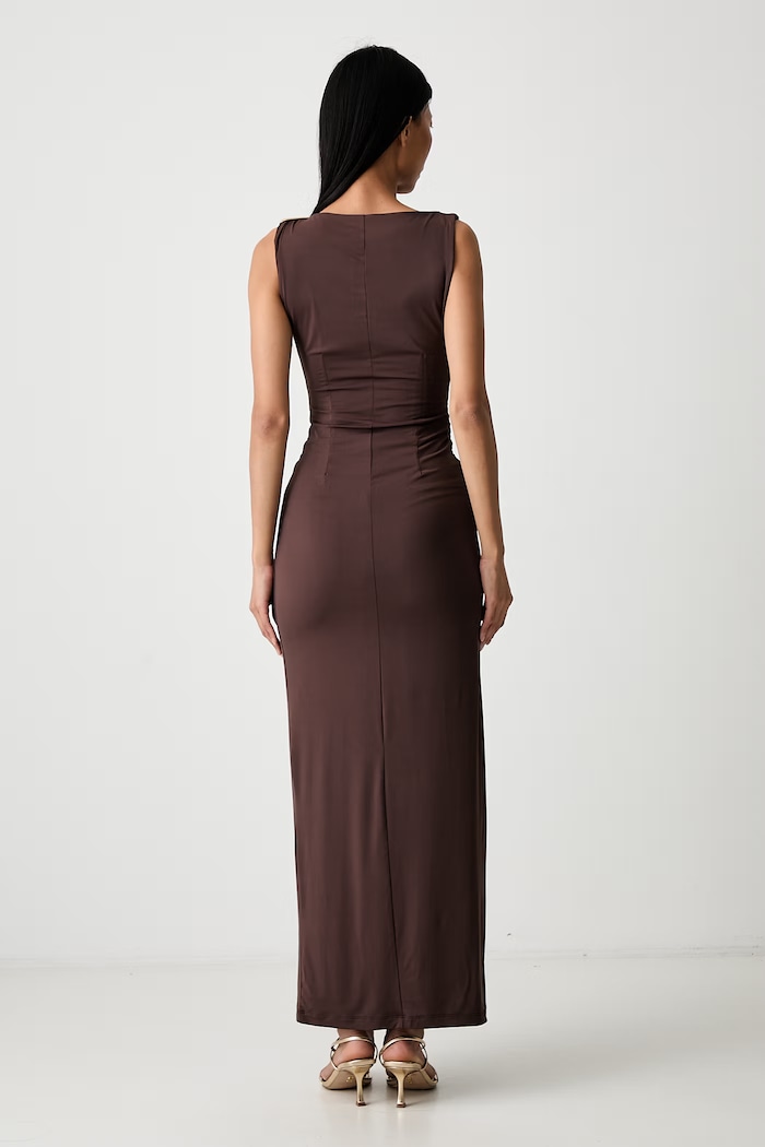 Odzież Bardot sukienka REED 60435DB brązowy