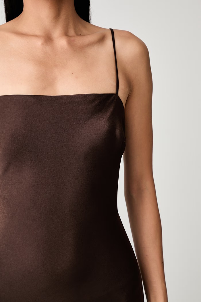 Bardot sukienka bieliźniana MARLO 60395DB brązowy
