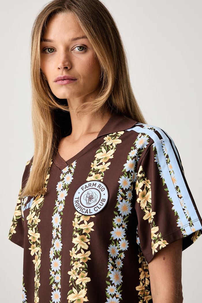 adidas sukienka x Farm Rio brązowy KR0259