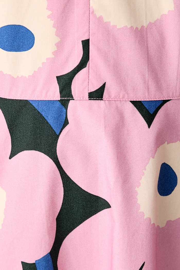 Φόρεμα babydoll βαμβακερό Marimekko ροζ 096283