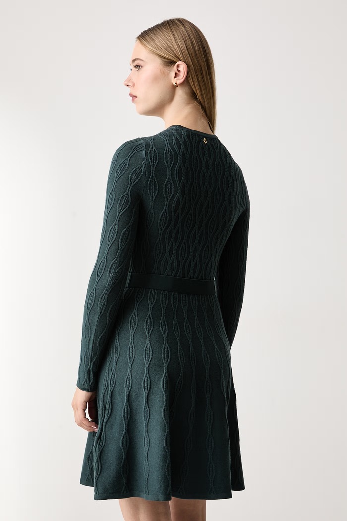Odjeća Guess Pletena haljina s viskozom YUKI W6BK64.Z1569 zelena