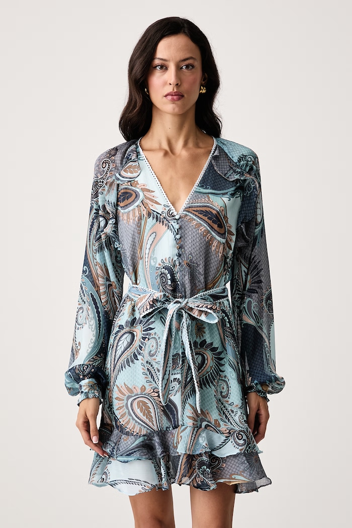 Guess Sukienka NICOLE niebieski W6BK36.W4222