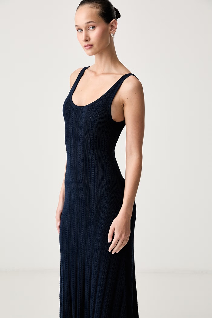 Tommy Hilfiger rozšířené šaty s bavlnou námořnická modř WW0WW50991