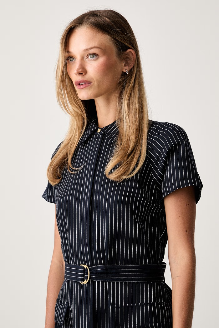 Tommy Hilfiger σεμιζιέ με lyocell σκούρο μπλε WW0WW49912