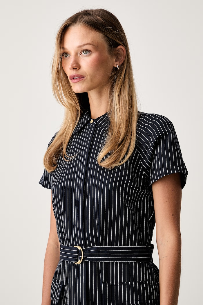 Tommy Hilfiger σεμιζιέ με lyocell σκούρο μπλε WW0WW49912