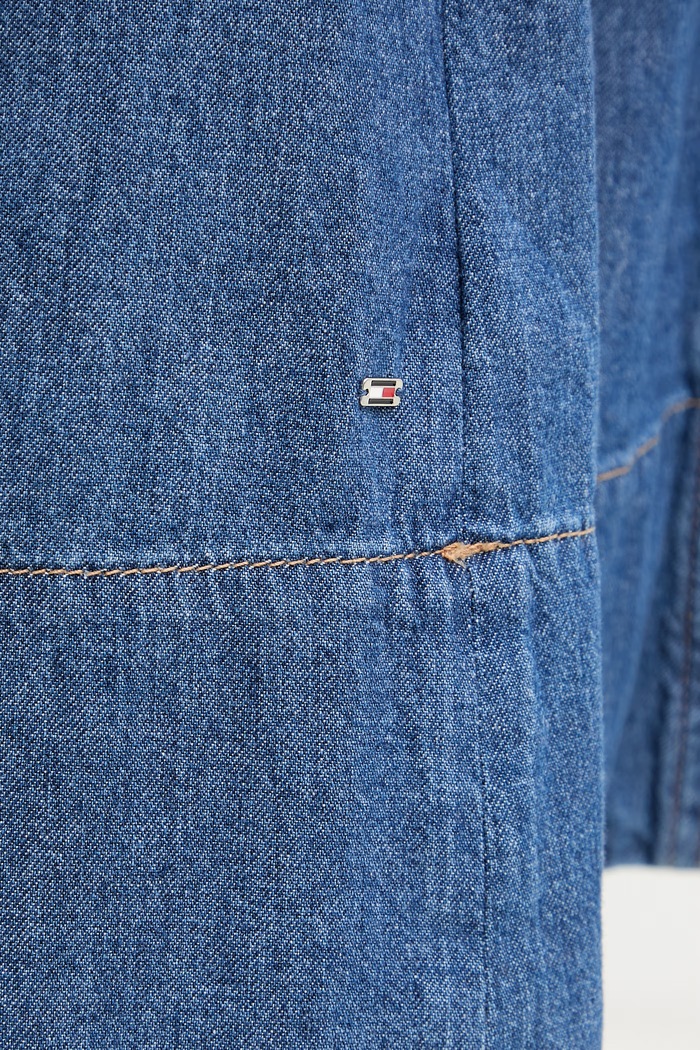 Tommy Hilfiger obleka denim WW0WW49995 modra