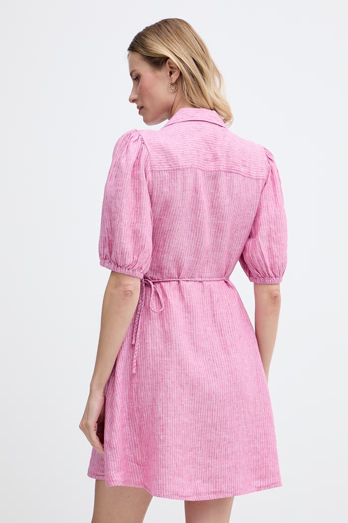 Îmbrăcăminte Tommy Hilfiger rochie petrecută din in WW0WW49871 roz
