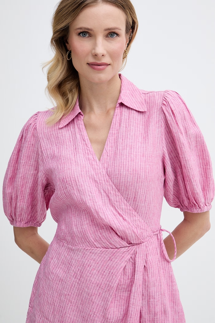 Tommy Hilfiger rochie petrecută din in roz WW0WW49871