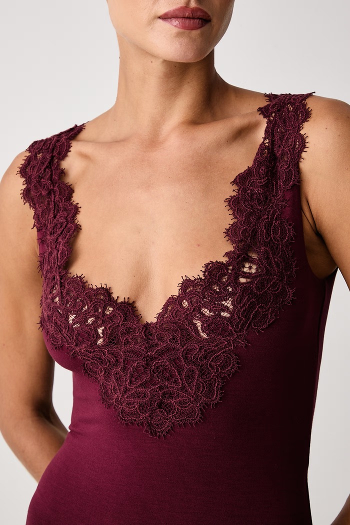 Sukienka z wiskozą Ermanno Scervino LIFE D494Q601VQL bordowy