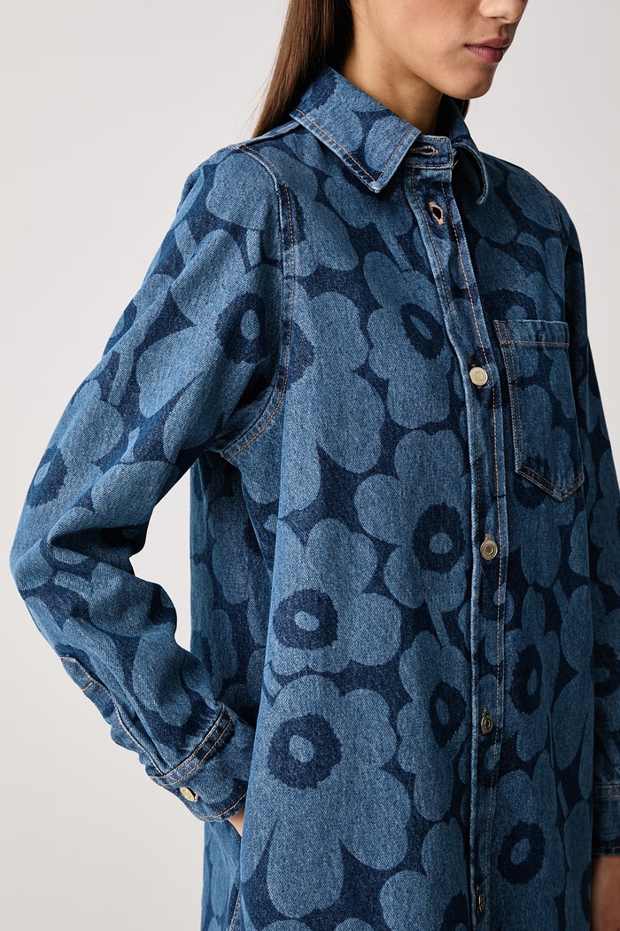 Haljina traper Marimekko 096023 plava