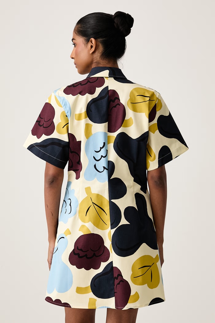 Odzież Marimekko Sukienka letnia bawełniana z elastanem 096012 żółty