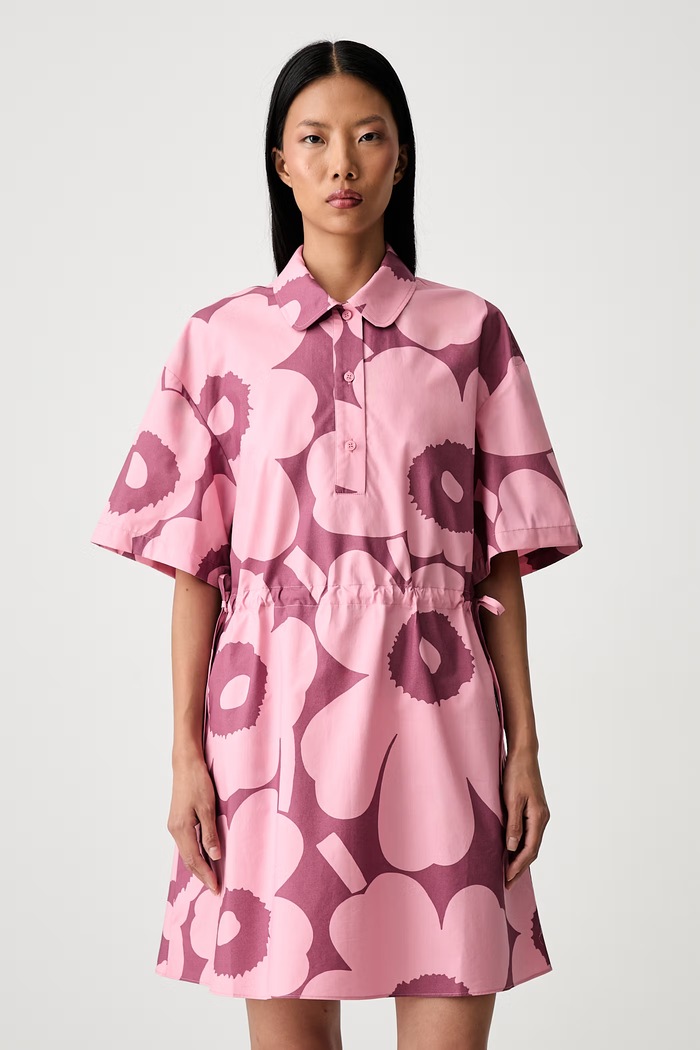 Marimekko haljina od pamuka roza 095981