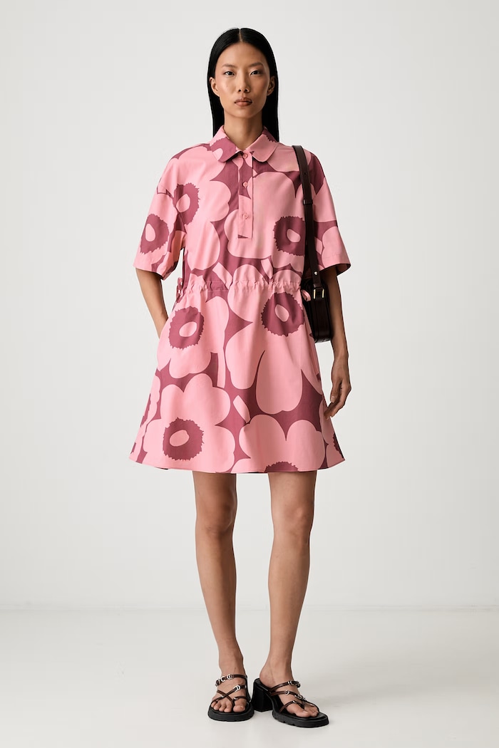 Marimekko платье из хлопка 095981 розовый AW26