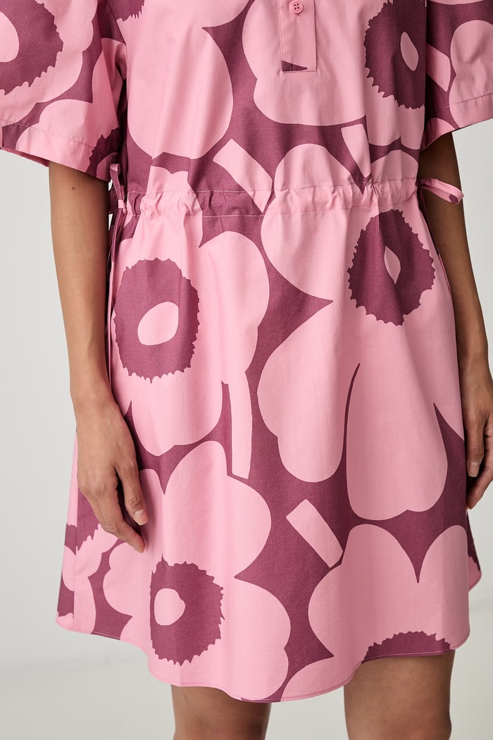 Marimekko haljina od pamuka 095981 roza