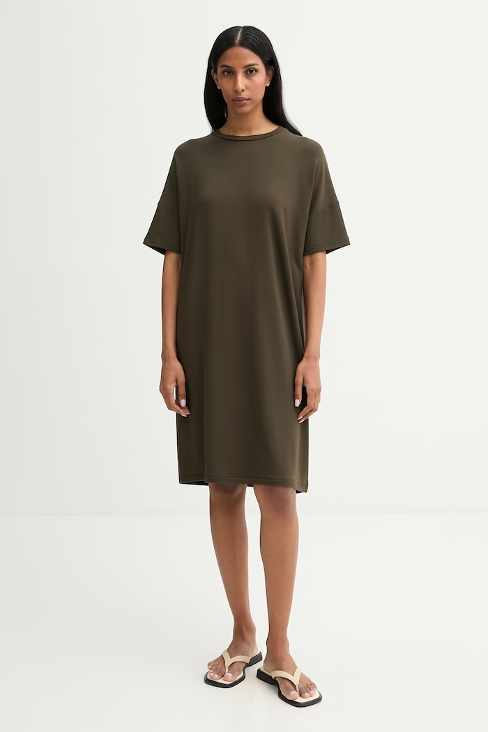 Marc O'Polo oversize obleka modalna zelena 5000014399
