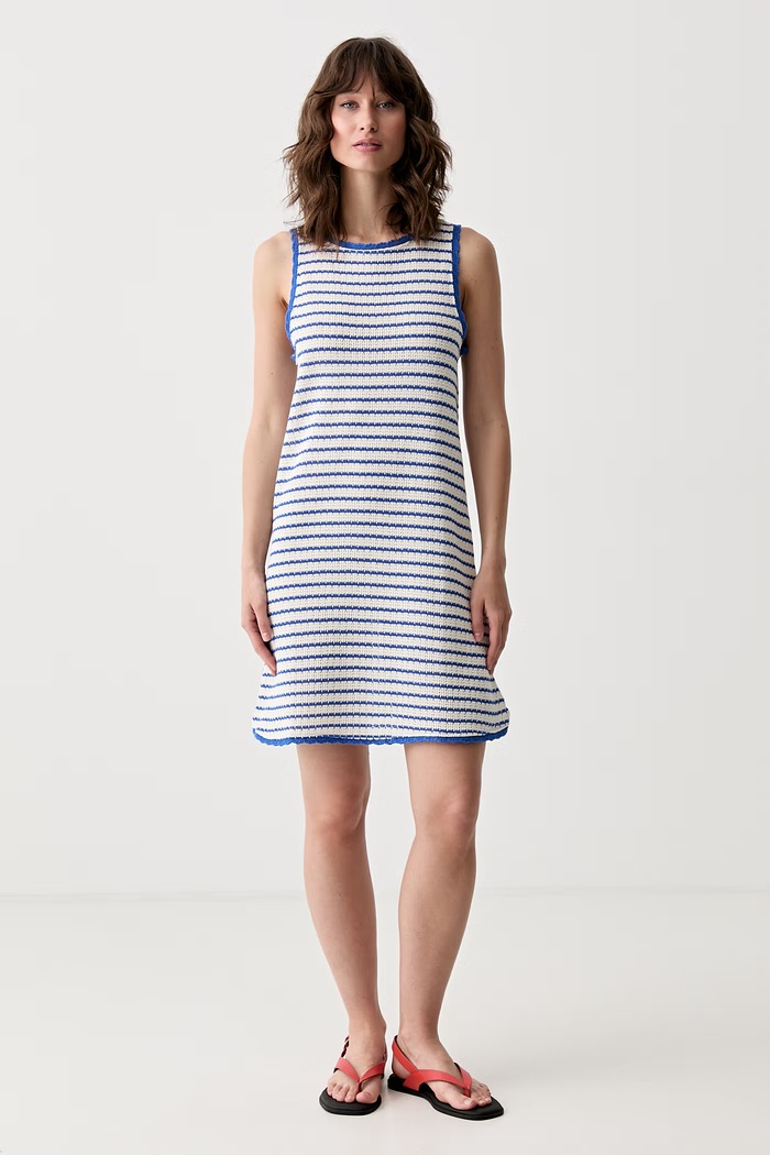 women'secret poletna obleka z bombažem 5543725 modra AW26