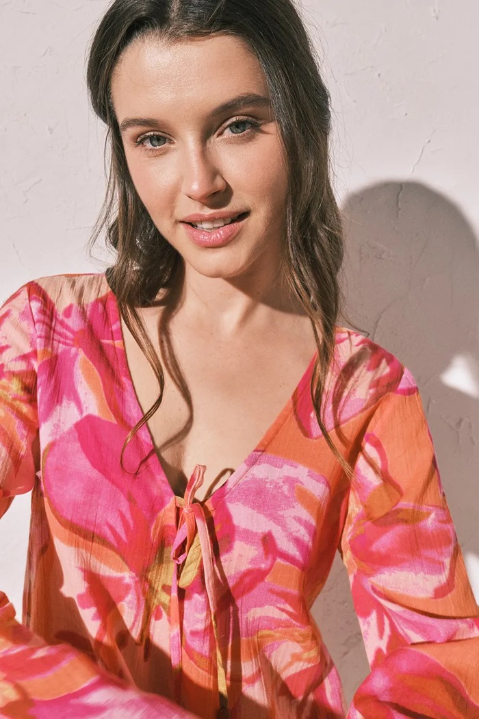 women'secret šaty bavlněné 5543709 oranžová