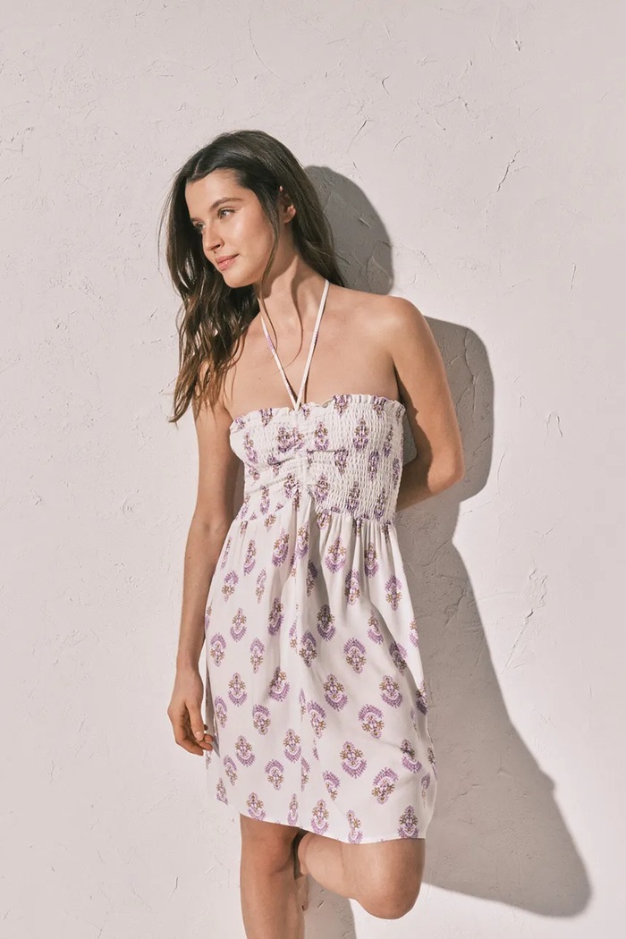 women'secret sukienka letnia z wiskozy biały 4923668