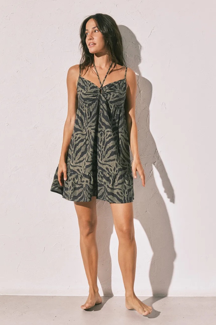 Îmbrăcăminte women'secret rochie de vară din vâscoză 4923673 negru