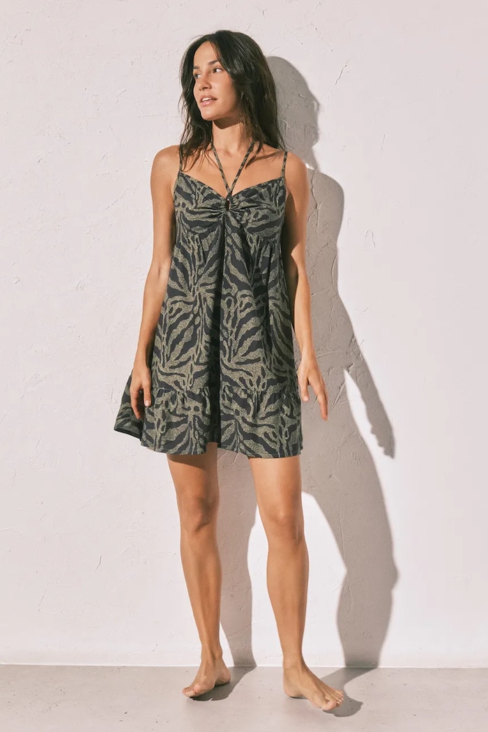 Îmbrăcăminte women'secret rochie de vară din vâscoză 4923673 negru