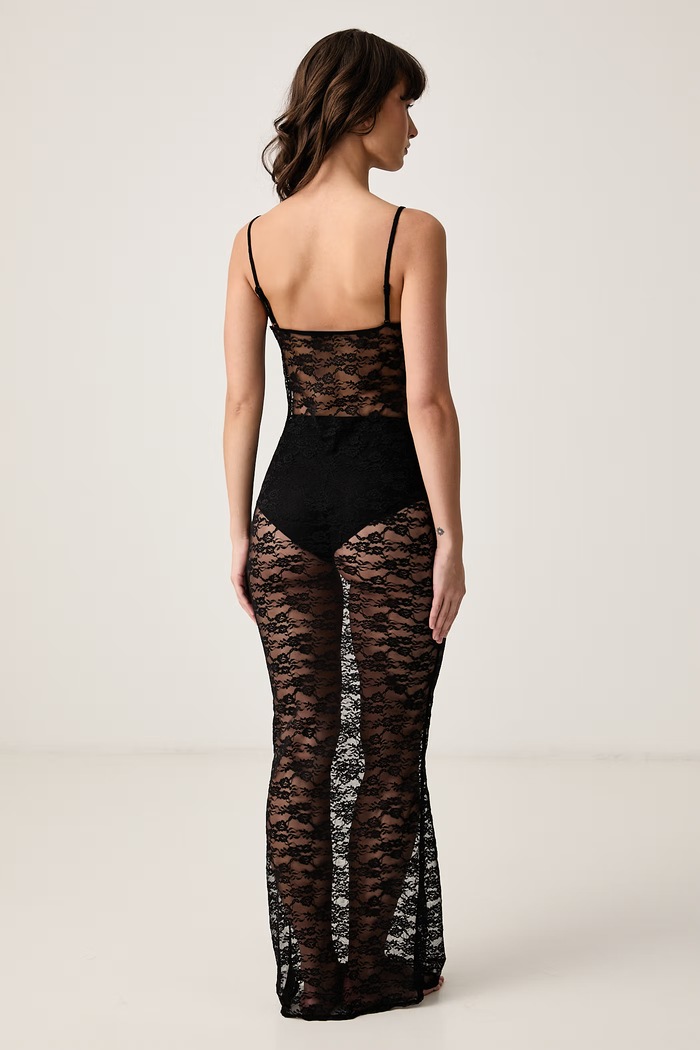 Guess Kombine za žene s čipkom PATRIZIA O6BK07.K7277 crna AW26