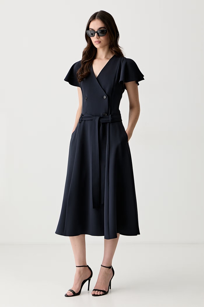BOSS rochie petrecută Datrena2 50563833 bleumarin AW26