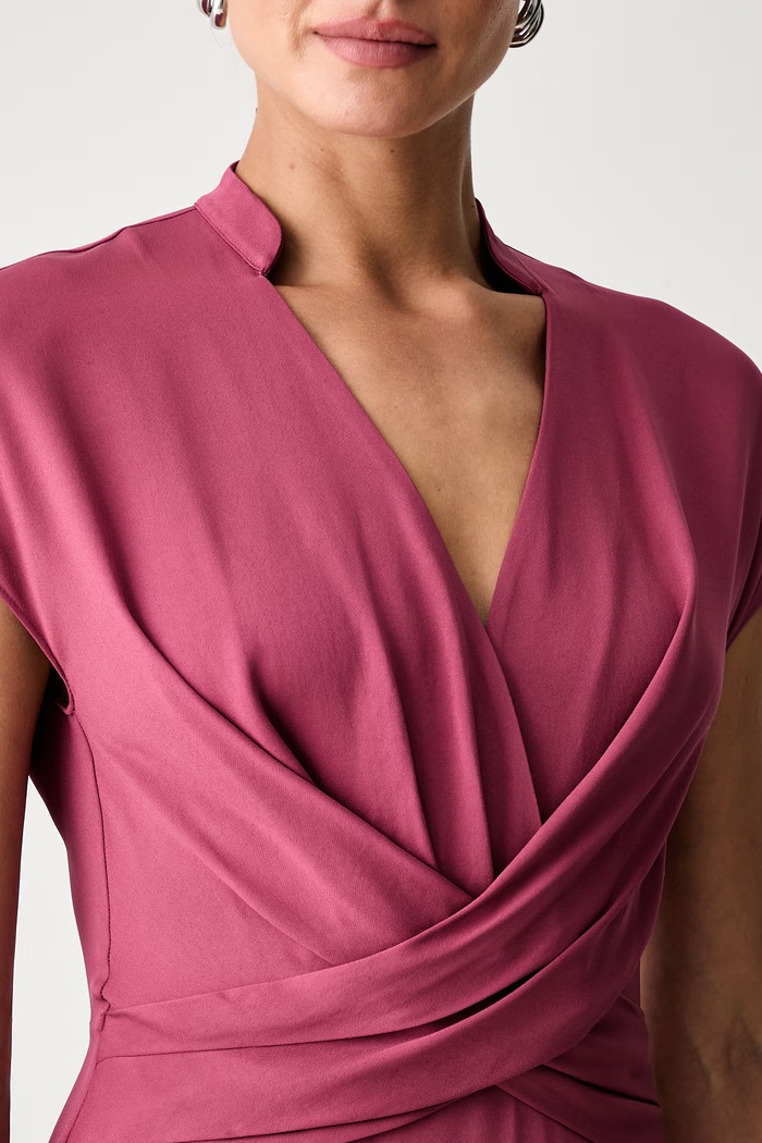BOSS sukienka z wiskozą Dareza 50562339 różowy
