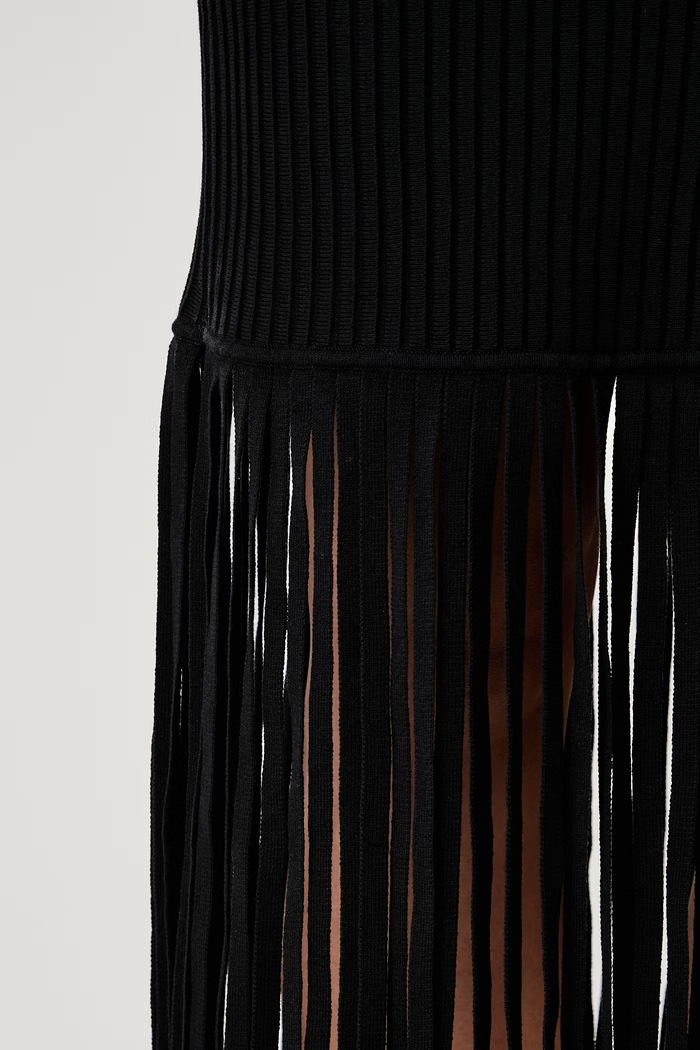 DKNY rochie tricotată cu bumbac P6EUAD33 negru