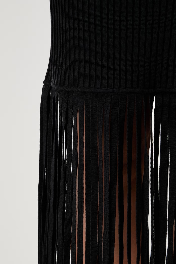DKNY rochie tricotată cu bumbac P6EUAD33 negru