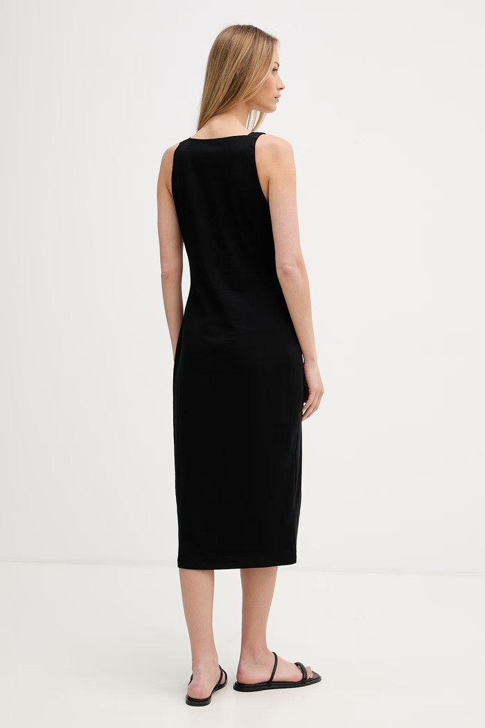 Odzież DKNY sukienka bawełniana z elastanem P6DD0FNZ czarny