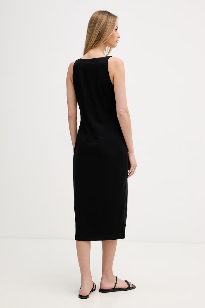 Odzież DKNY sukienka bawełniana z elastanem P6DD0FNZ czarny