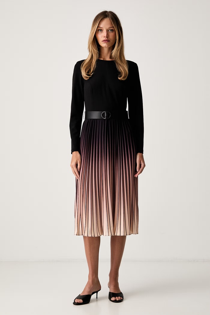 DKNY sukienka rozkloszowana czarny DD6H1C24