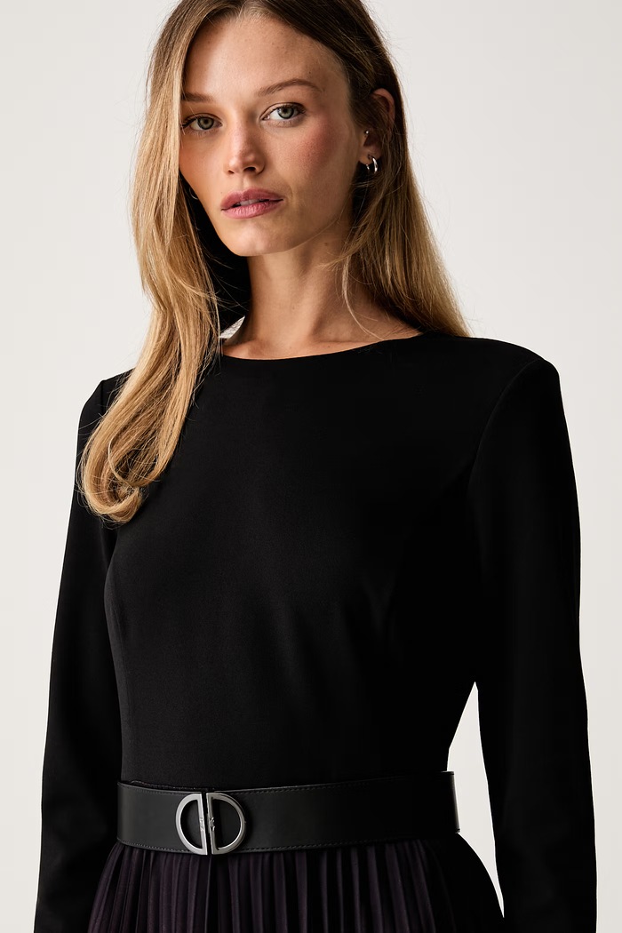 DKNY sukienka rozkloszowana czarny DD6H1C24