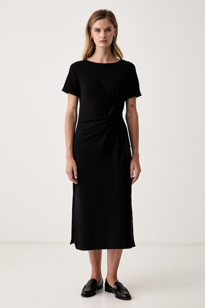 DKNY Sukienka bawełniana z elastanem czarny DD6CL973