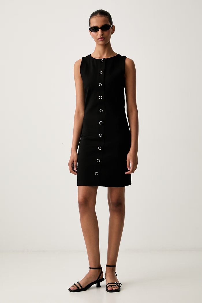 HUGO rochie bodycon cu vâscoză Nereya 50563223 negru AW26