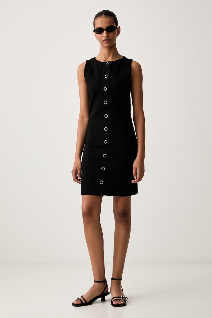 HUGO rochie bodycon cu vâscoză Nereya 50563223 negru AW26