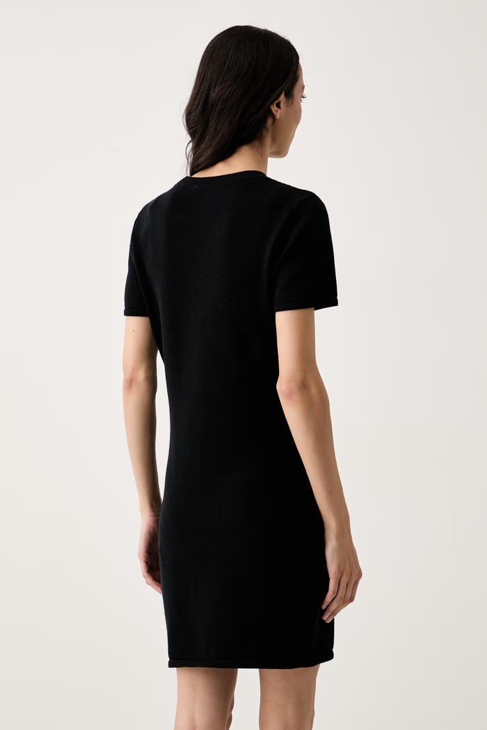 Oblečenie Calvin Klein Jeans šaty bavlnené LV047G333G čierna
