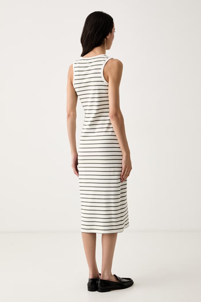 Odjeća Calvin Klein Jeans bodycon haljina od pamuka s elastanom LV047G245G bež