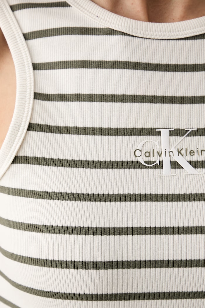 Calvin Klein Jeans bodycon haljina od pamuka s elastanom LV047G245G bež