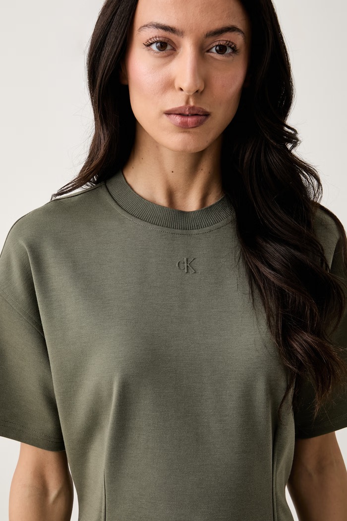 Calvin Klein Jeans φόρεμα πράσινο LV047G234G