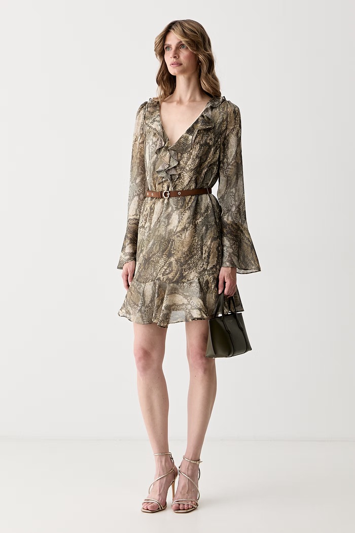 Guess рокля Emy W6YK35.W2959 бежов AW26