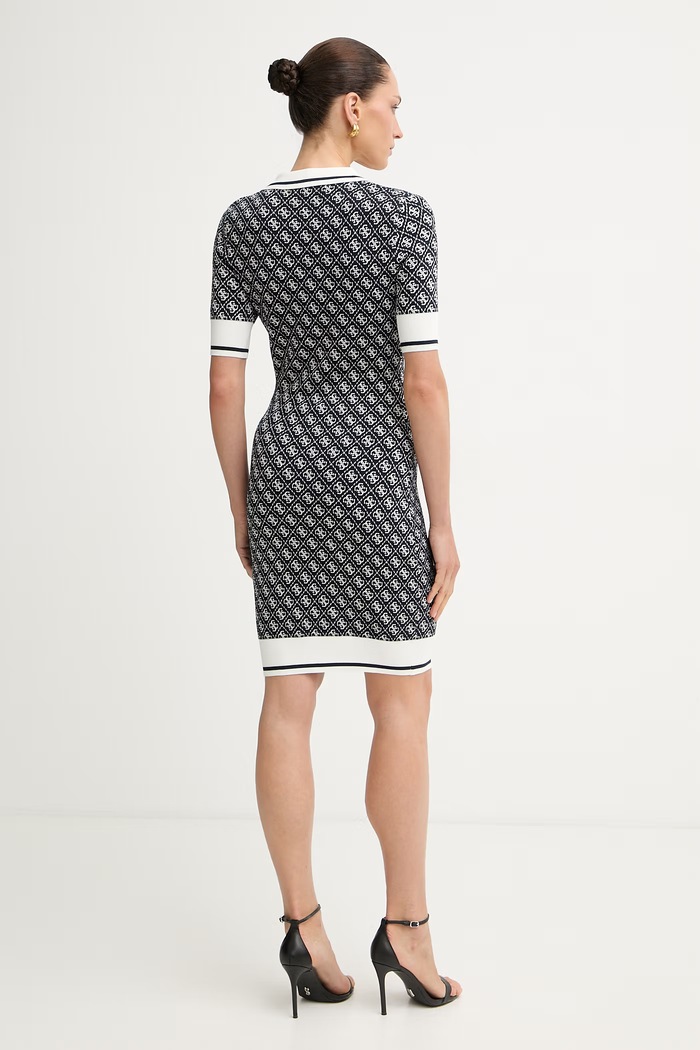 Ruházat Guess ruha viszkózzal LISE W6YK32.Z0963 sötétkék