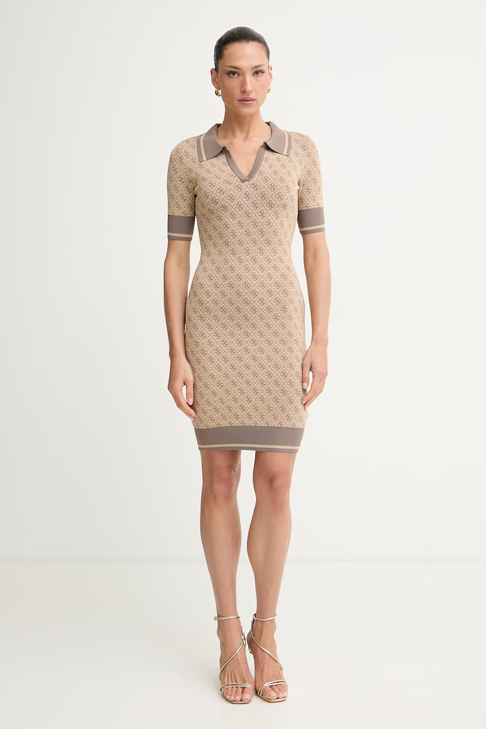 Guess ruha viszkózzal LISE bézs W6YK32.Z0963