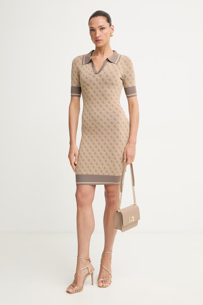 Guess ruha viszkózzal LISE W6YK32.Z0963 bézs AW26
