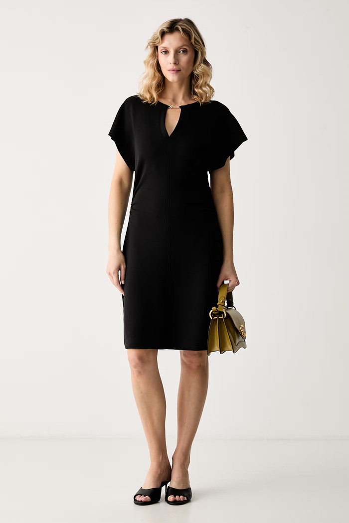 Guess φόρεμα με μοντάλ MORGANA W6YK18.K4371 μαύρο AW26
