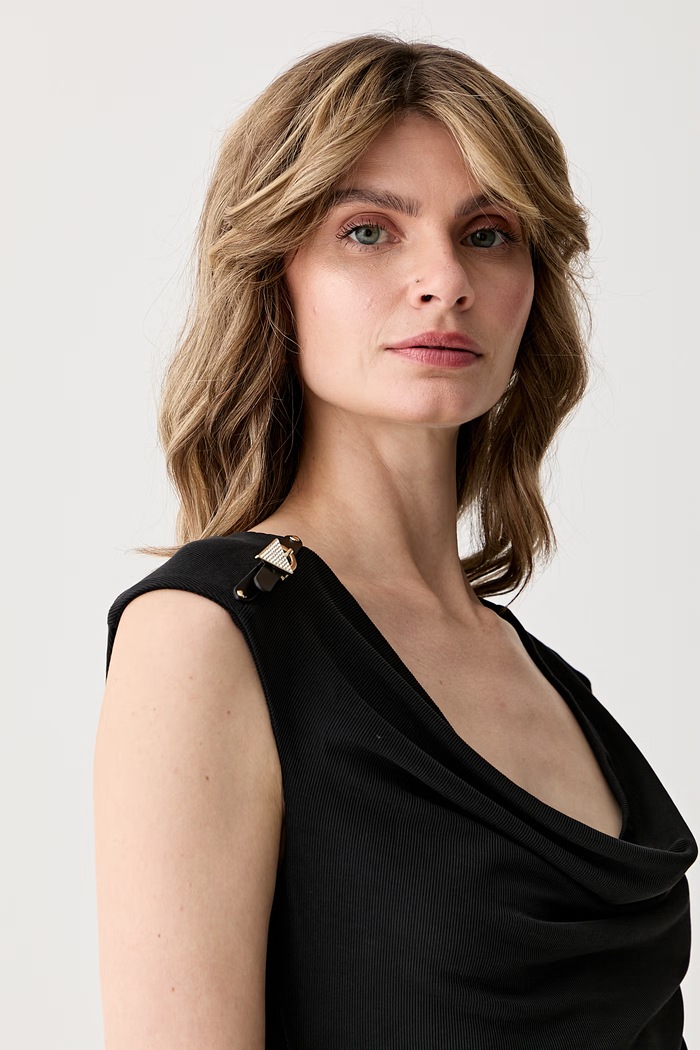 Guess рокля с модал KAROLE черен W6YK11.K4357
