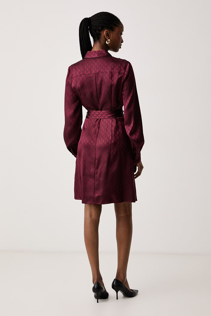 Îmbrăcăminte Marciano by Guess Rochie tip cămașă cu vâscoză SIENNA G6BK39.W4854 burgundia