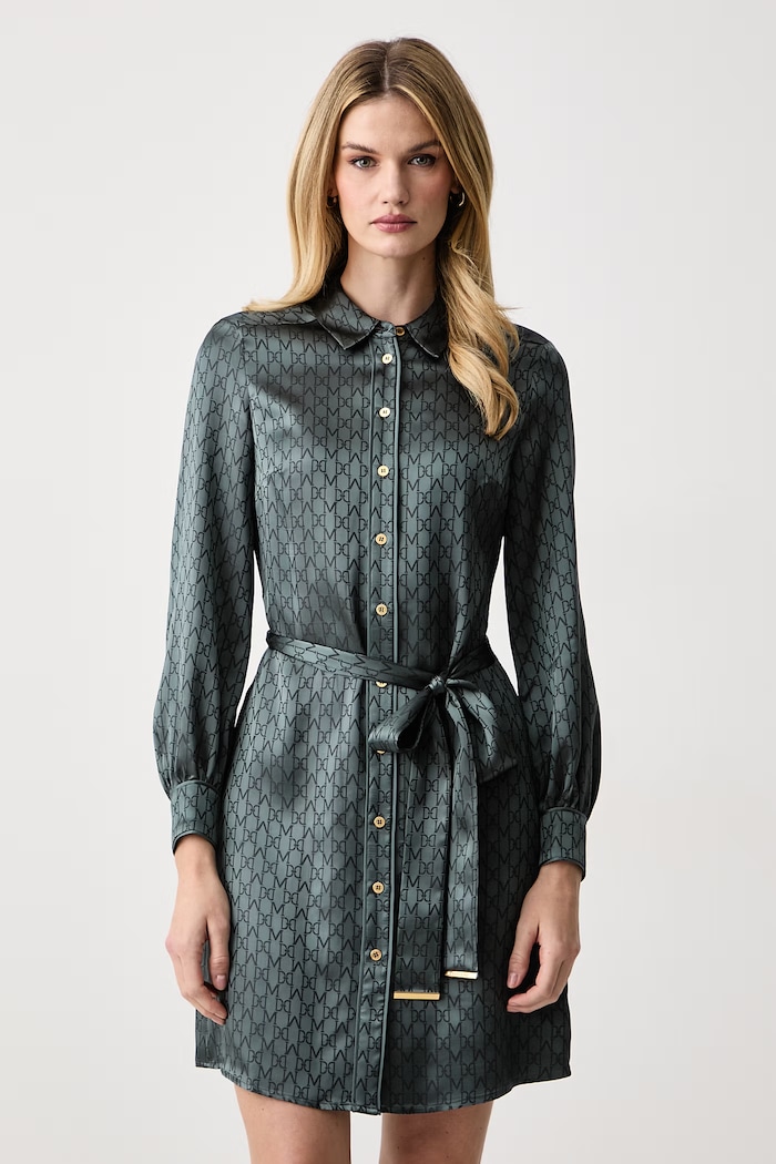 Marciano by Guess Sukienka koszulowa z wiskozą SIENNA niebieski G6BK39.W4854